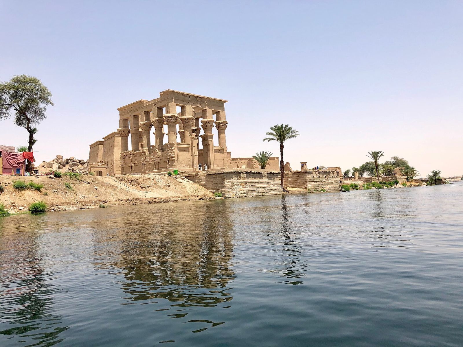 The Temple of Philae beside the Nile near Aswan